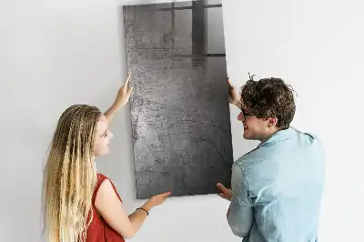 Lavagna magnetica con pennarello in metallo graffiato