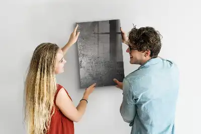 Lavagna magnetica con pennarello in metallo graffiato