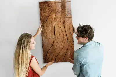 Lavagna magnetica per disegnare in legno antico