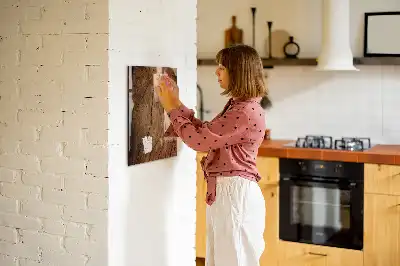 Lavagna magnetica per disegnare in legno antico