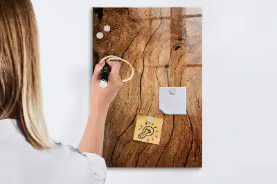 Lavagna magnetica per disegnare in legno antico