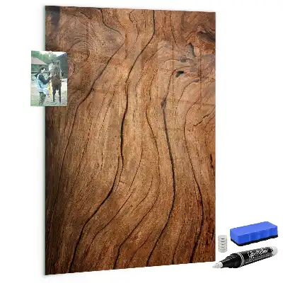 Lavagna magnetica per disegnare in legno antico