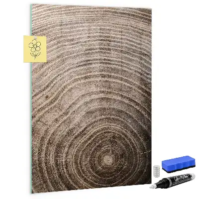 Lavagna magnetica con pennarello anelli dell'albero