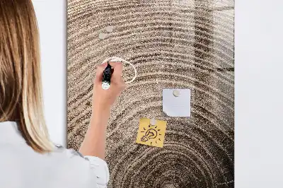 Lavagna magnetica con pennarello anelli dell'albero