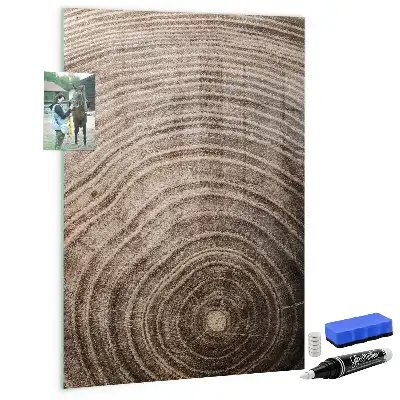 Lavagna magnetica con pennarello anelli dell'albero