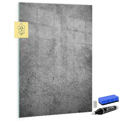Lavagna magnetica con pennarello colore cemento