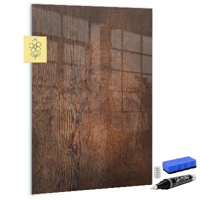 Lavagna magnetica per disegnare in legno scuro