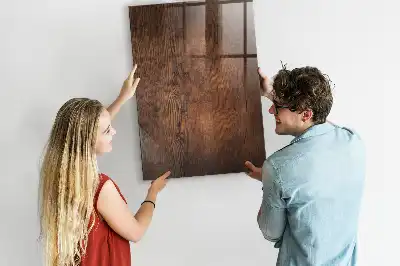 Lavagna magnetica per disegnare in legno scuro