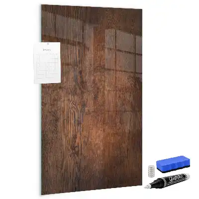 Lavagna magnetica per disegnare in legno scuro
