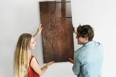 Lavagna magnetica per disegnare in legno scuro