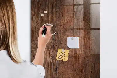 Lavagna magnetica per disegnare in legno scuro