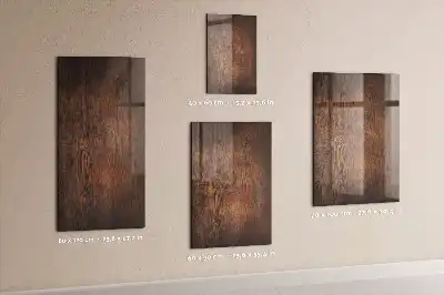 Lavagna magnetica per disegnare in legno scuro