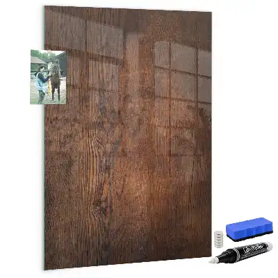 Lavagna magnetica per disegnare in legno scuro