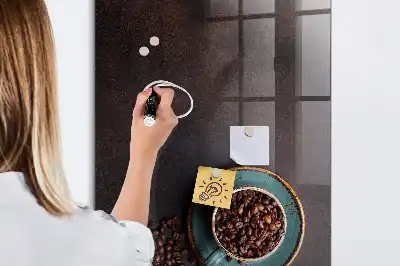 Lavagna magnetica con pennarello chicchi di caffè