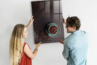 Lavagna magnetica con pennarello chicchi di caffè