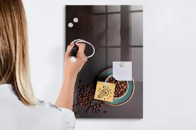 Lavagna magnetica con pennarello chicchi di caffè