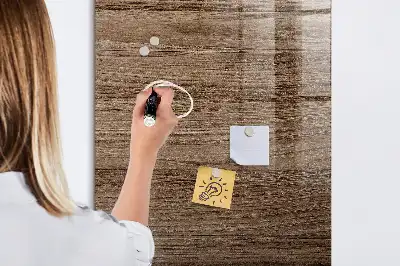 Lavagna magnetica con pennarello in legno nuovo