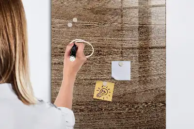 Lavagna magnetica con pennarello in legno nuovo