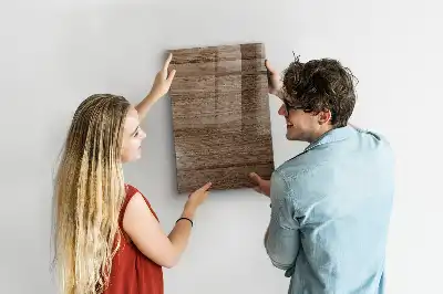 Lavagna magnetica con pennarello in legno nuovo