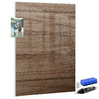 Lavagna magnetica con pennarello in legno nuovo