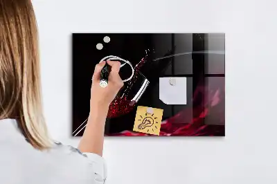 Lavagna magnetica scrivibile vino