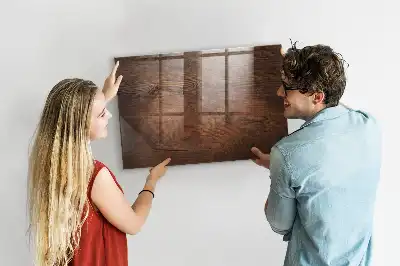 Lavagna magnetica con pennarelli modello vecchio legno