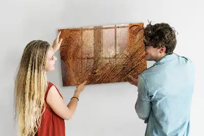 Lavagna magnetica con pennarelli decorazione a forma di vecchio tronco d'albero