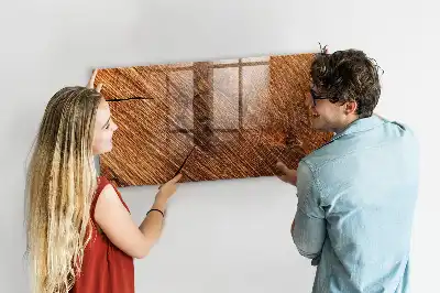 Lavagna magnetica scrivibile in legno decorativo