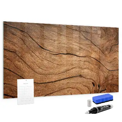 Lavagna magnetica con pennarelli in stile legno vecchio