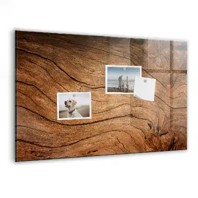 Lavagna magnetica con pennarelli in stile legno vecchio