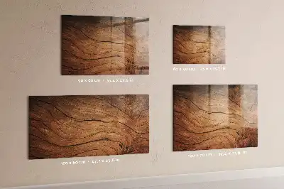 Lavagna magnetica con pennarelli in stile legno vecchio