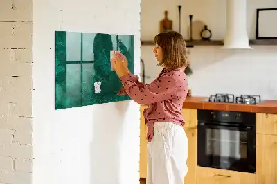Lavagna magnetica scrivibile colore verde smeraldo
