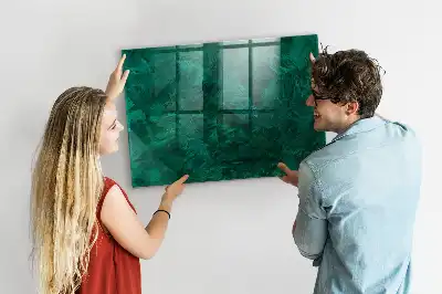 Lavagna magnetica scrivibile colore verde smeraldo