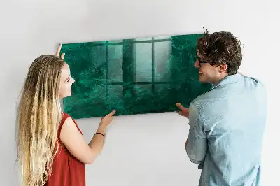 Lavagna magnetica scrivibile colore verde smeraldo