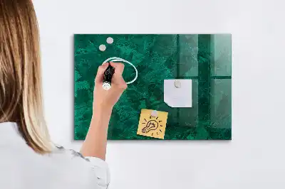 Lavagna magnetica scrivibile colore verde smeraldo