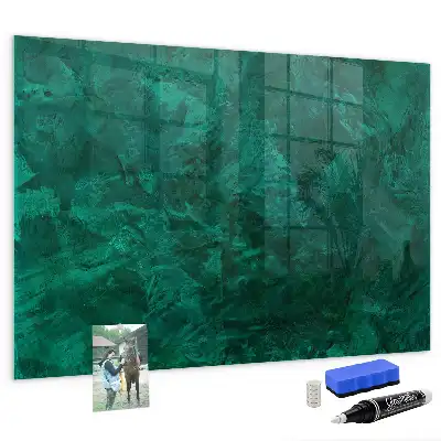 Lavagna magnetica scrivibile colore verde smeraldo