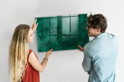 Lavagna magnetica scrivibile colore verde smeraldo