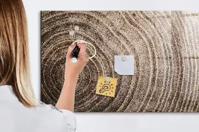 Lavagna magnetica con pennarelli modello a forma di tronco d'albero