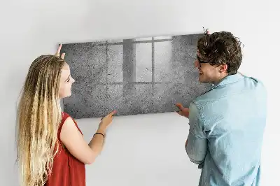 Lavagna magnetica con pennarelli in stile industriale