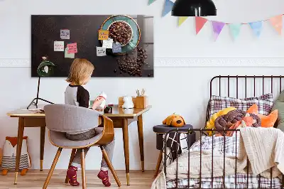 Lavagna magnetica scrivibile a forma di tazza di caffè