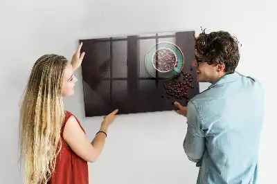 Lavagna magnetica scrivibile a forma di tazza di caffè