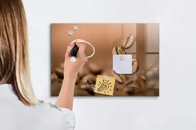 Lavagna magnetica scrivibile chicchi di caffè