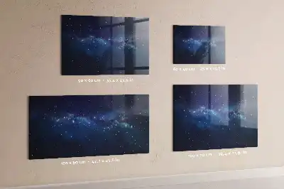 Lavagna magnetica con pennarelli motivo cielo scuro con stelle