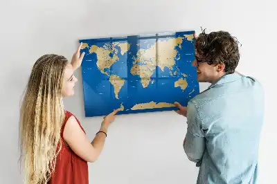 Lavagna magnetica scrivibile modello mondo