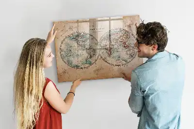 Mappamondo Mondo magnetico con lavagna e pennarelli