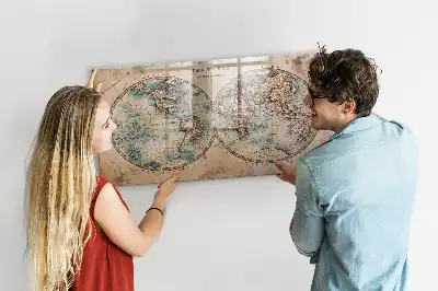 Mappamondo Mondo magnetico con lavagna e pennarelli