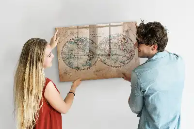 Mappamondo Mondo magnetico con lavagna e pennarelli