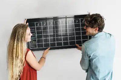 Lavagna magnetica scrivibile orario delle lezioni
