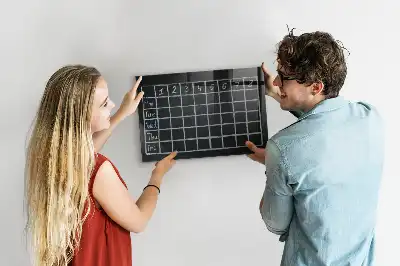 Lavagna magnetica scrivibile orario delle lezioni
