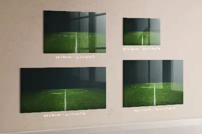 Lavagna magnetica scrivibile a forma di campo da calcio